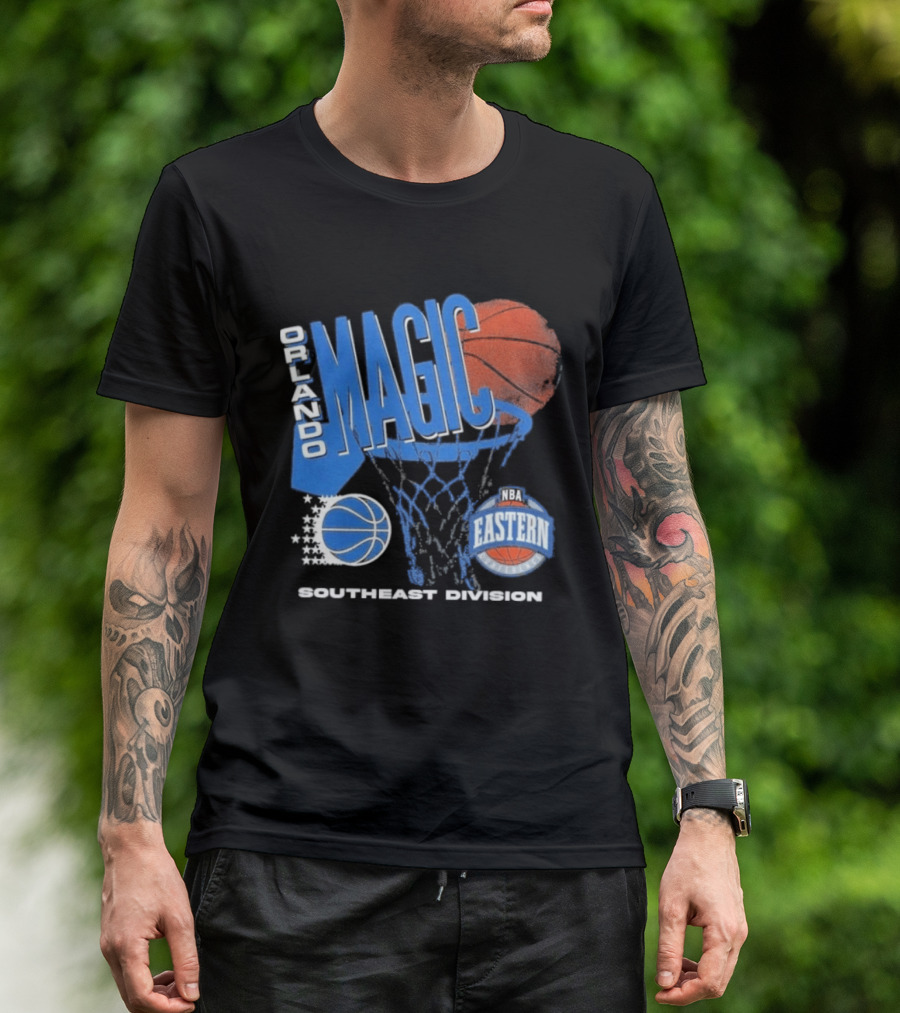 Orlando Magic 90s Hardwood Classics Southeast Division NBA Eastern Conference Basketball T-Shirt
