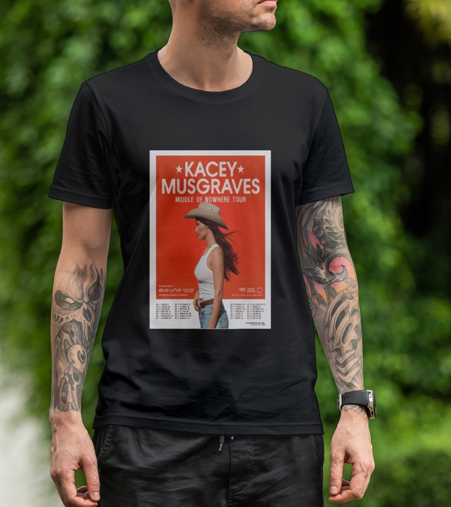 Kacey Musgraves Middle Of Nowhere Tour 2026 Concert Country Music Event T-Shirt