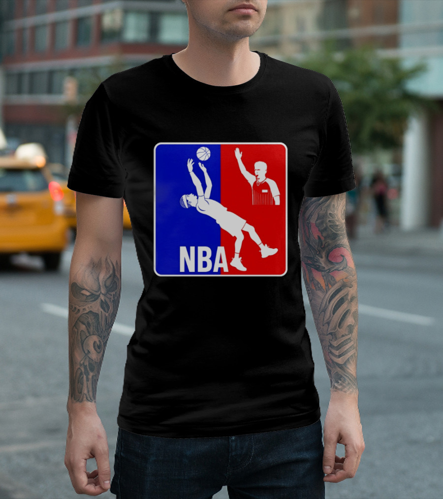 NBA 2026 SGA Flopping Moment OKC Thunder With Referee T-Shirt