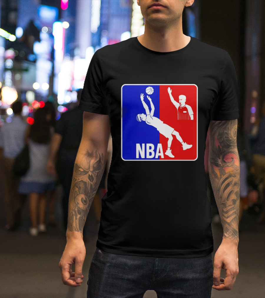 NBA 2026 SGA Flopping Moment OKC Thunder With Referee T-Shirt