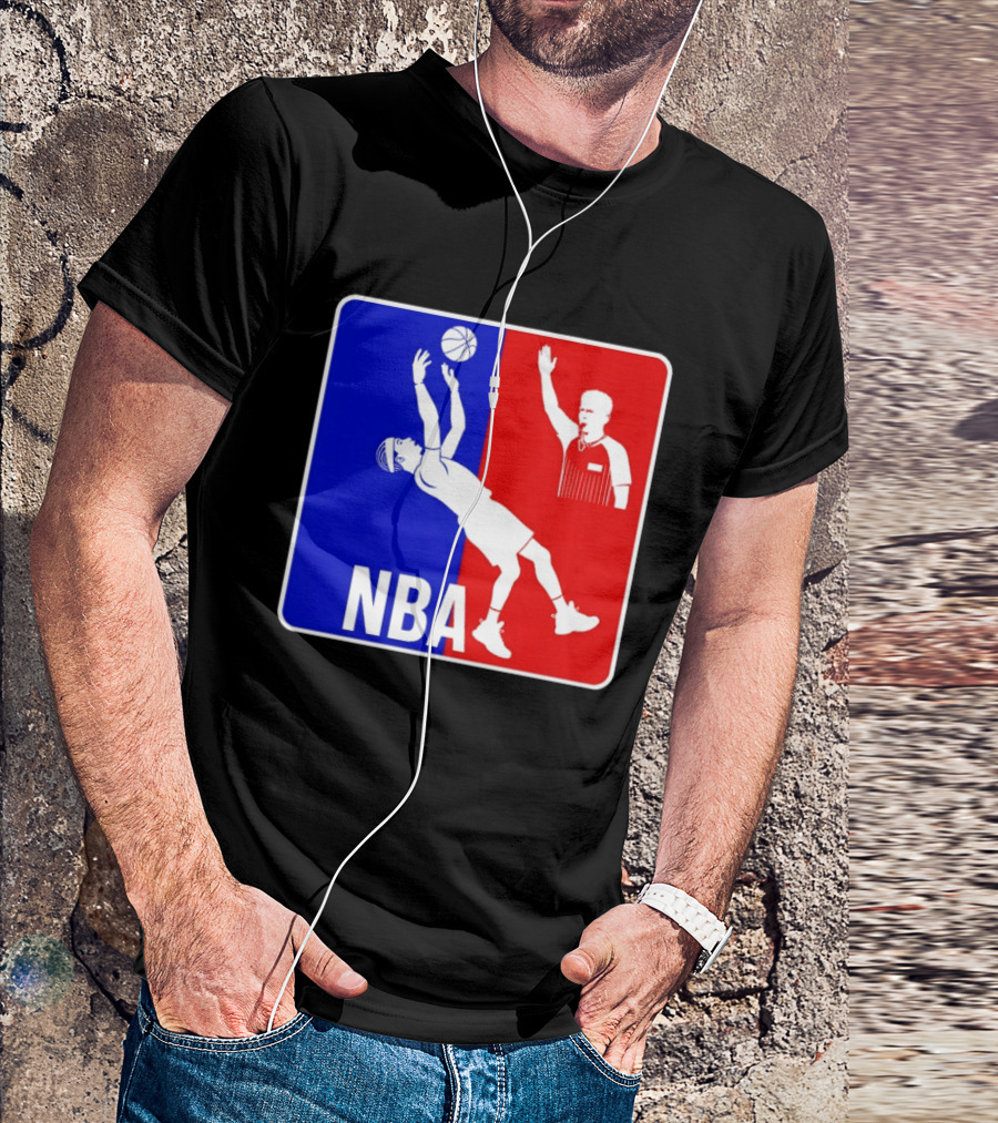 NBA 2026 SGA Flopping Moment OKC Thunder With Referee T-Shirt