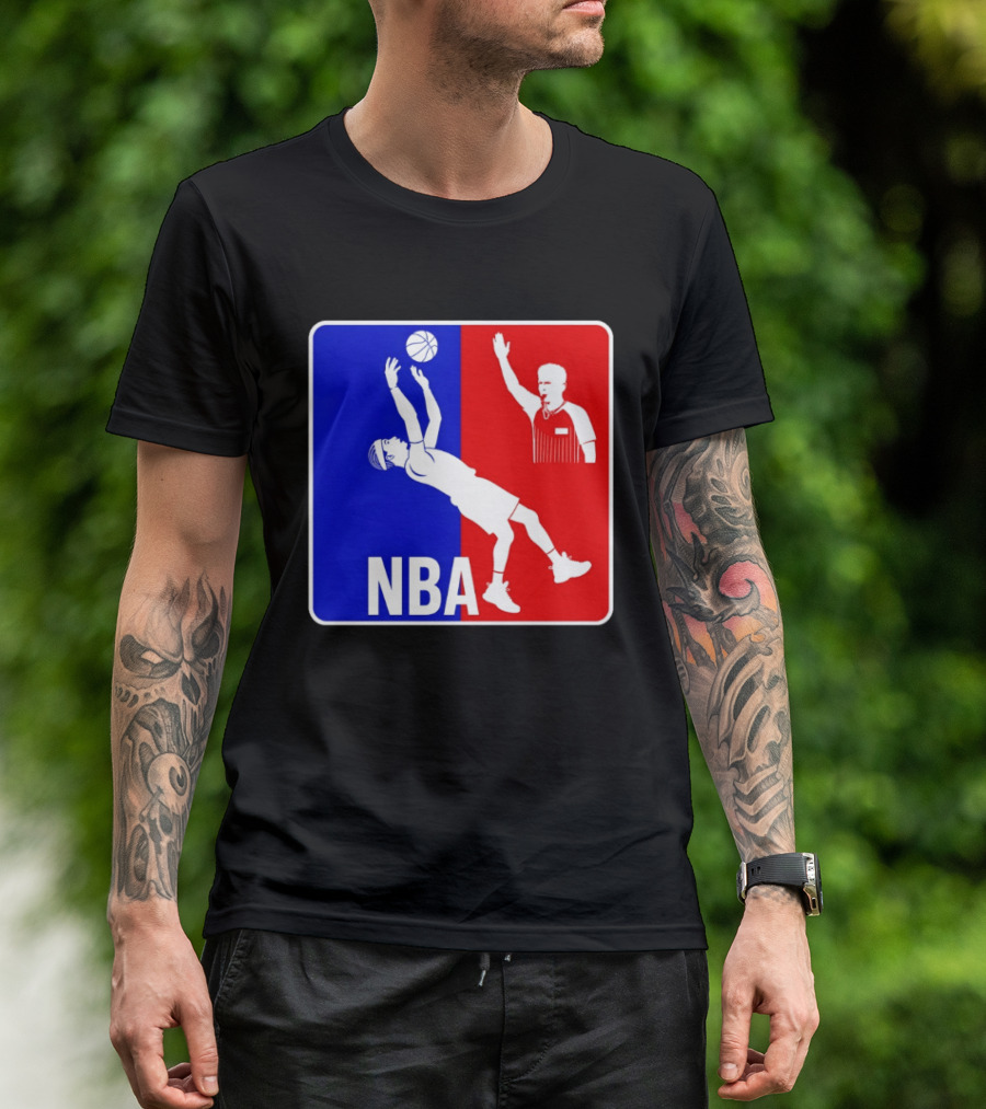 NBA 2026 SGA Flopping Moment OKC Thunder With Referee T-Shirt