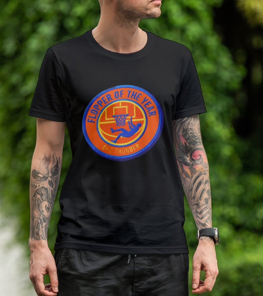 Flopper Of The Year OKC Thunder Basketball Humor SGA Moment T-Shirt