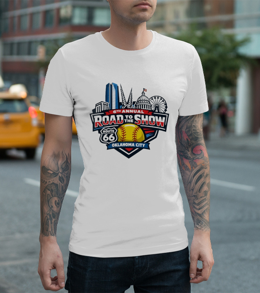 6th Annual Road To The Show Route 66 Oklahoma City T-Shirt