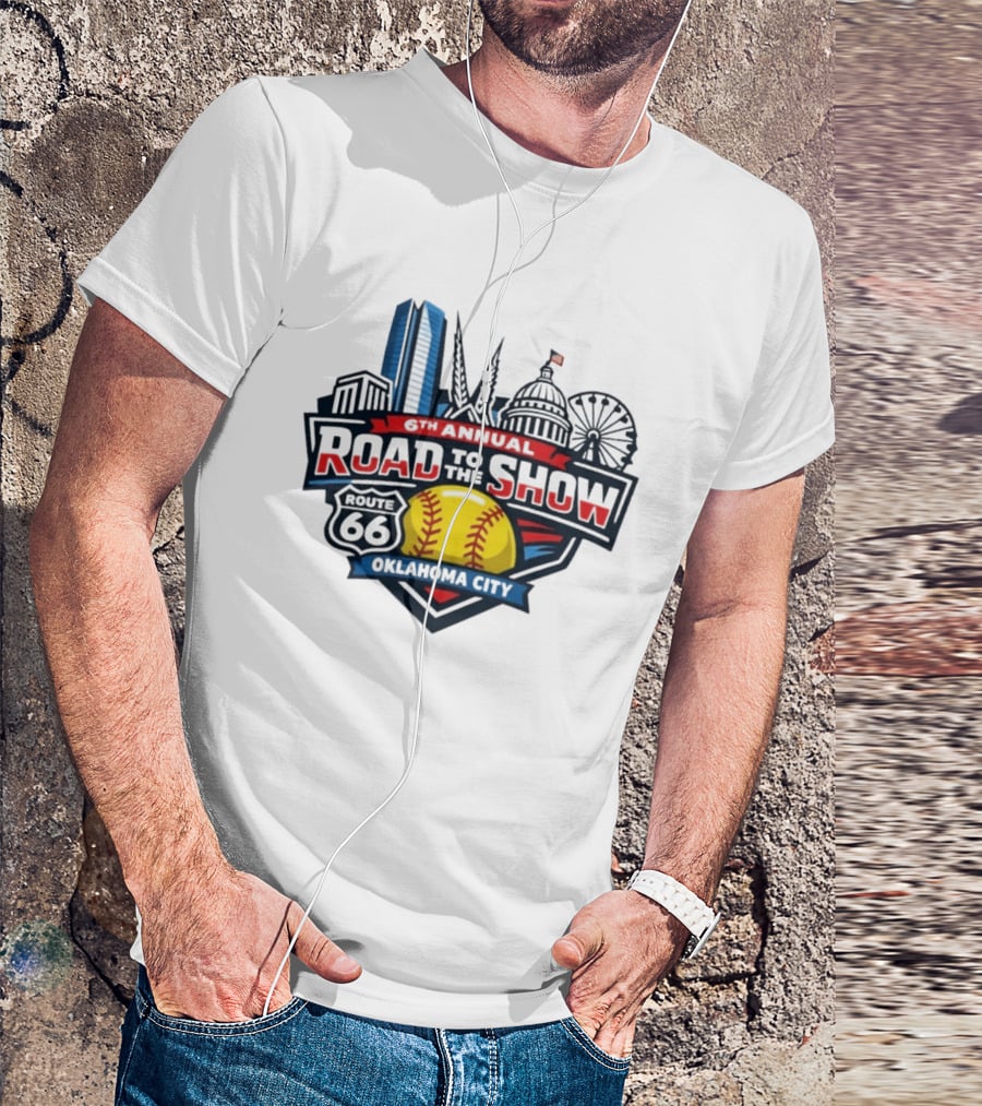 6th Annual Road To The Show Route 66 Oklahoma City T-Shirt