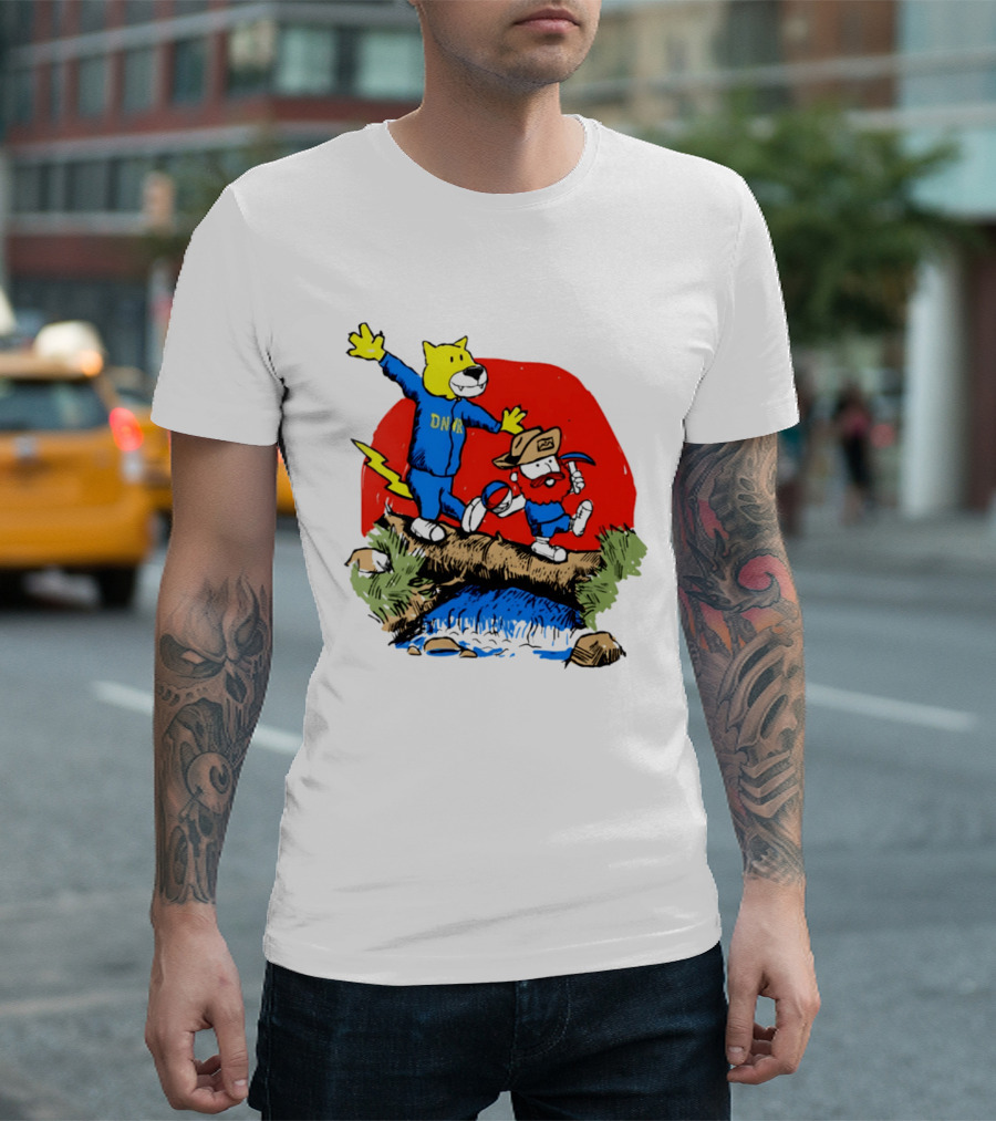 Buffalo Bills Football Cartoon Characters With DNR Sports T-Shirt