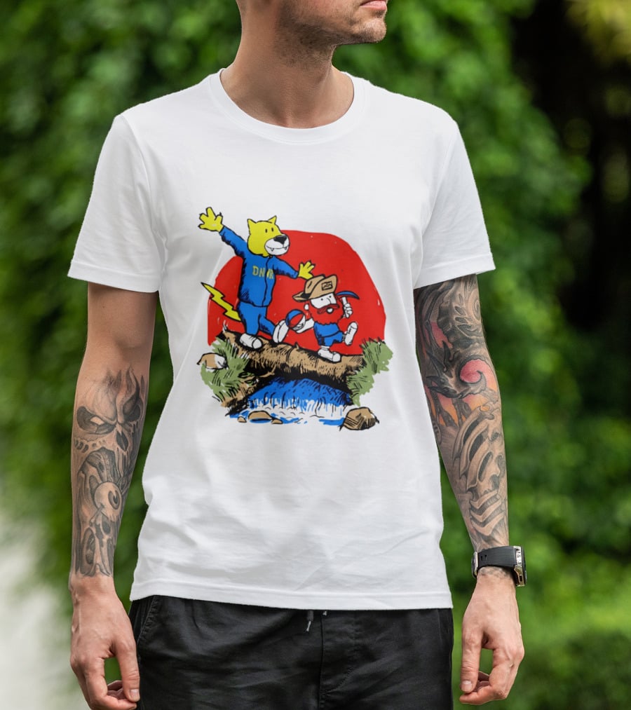 Buffalo Bills Football Cartoon Characters With DNR Sports T-Shirt