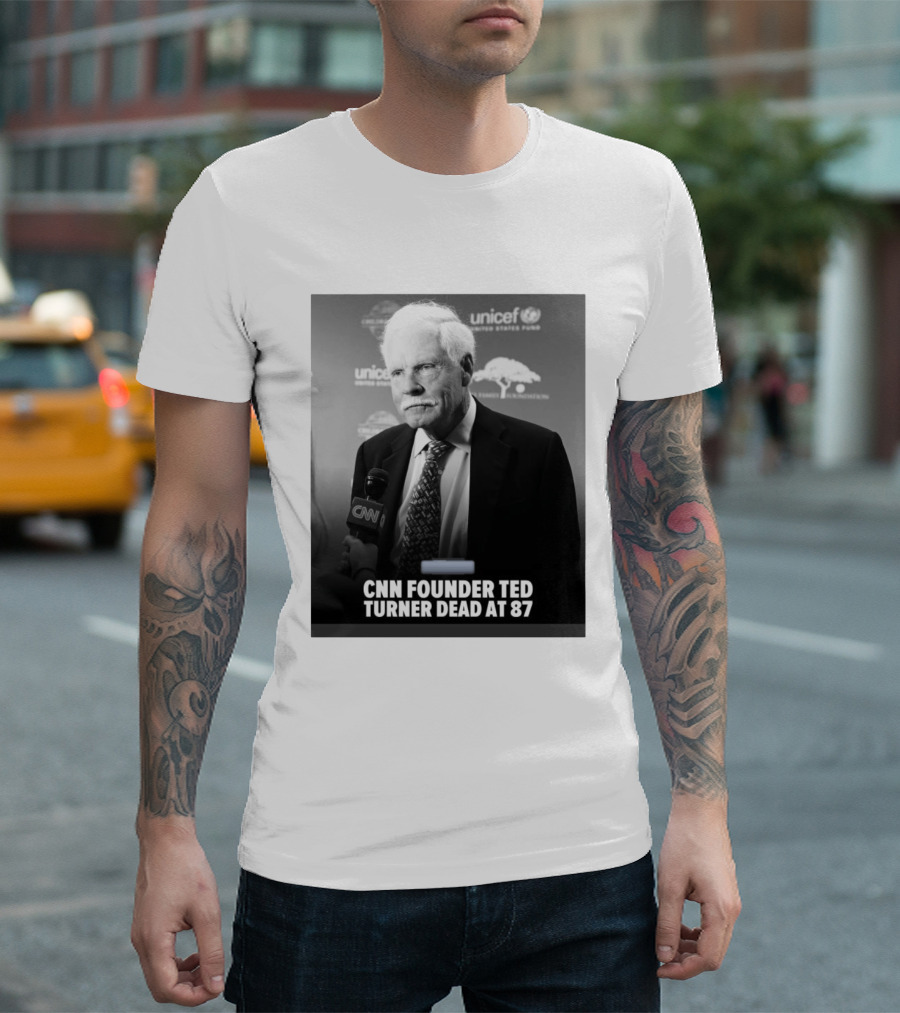 CNN Founder Ted Turner Dead At 87 UNICEF Interview T-Shirt