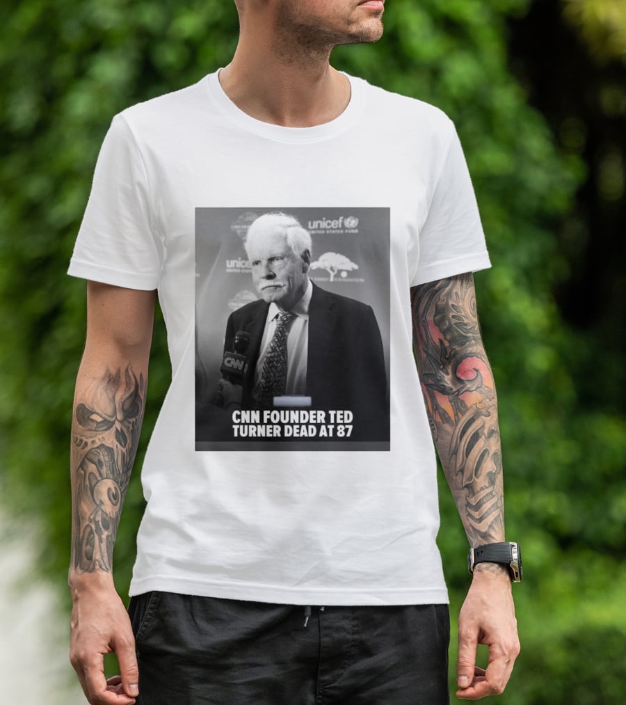 CNN Founder Ted Turner Dead At 87 UNICEF Interview T-Shirt