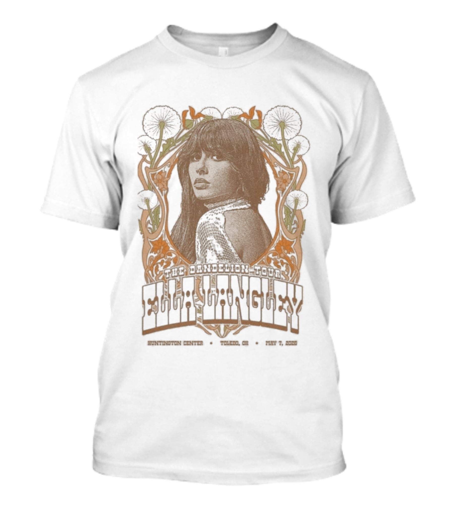 Ella Langley May 7 2026 Toledo OH Event Botanical Frame T-Shirt