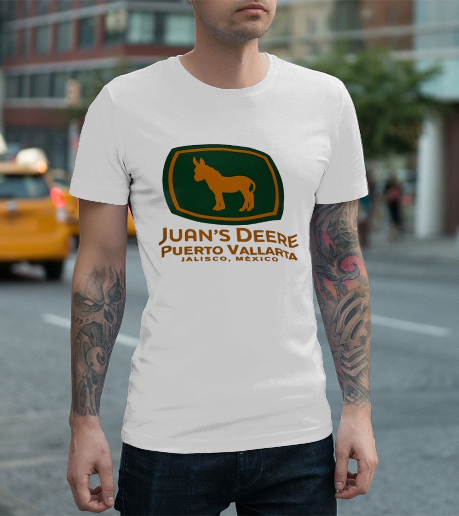 Juan's Deere Puerto Vallarta Jalisco Mexico Donkey T-Shirt