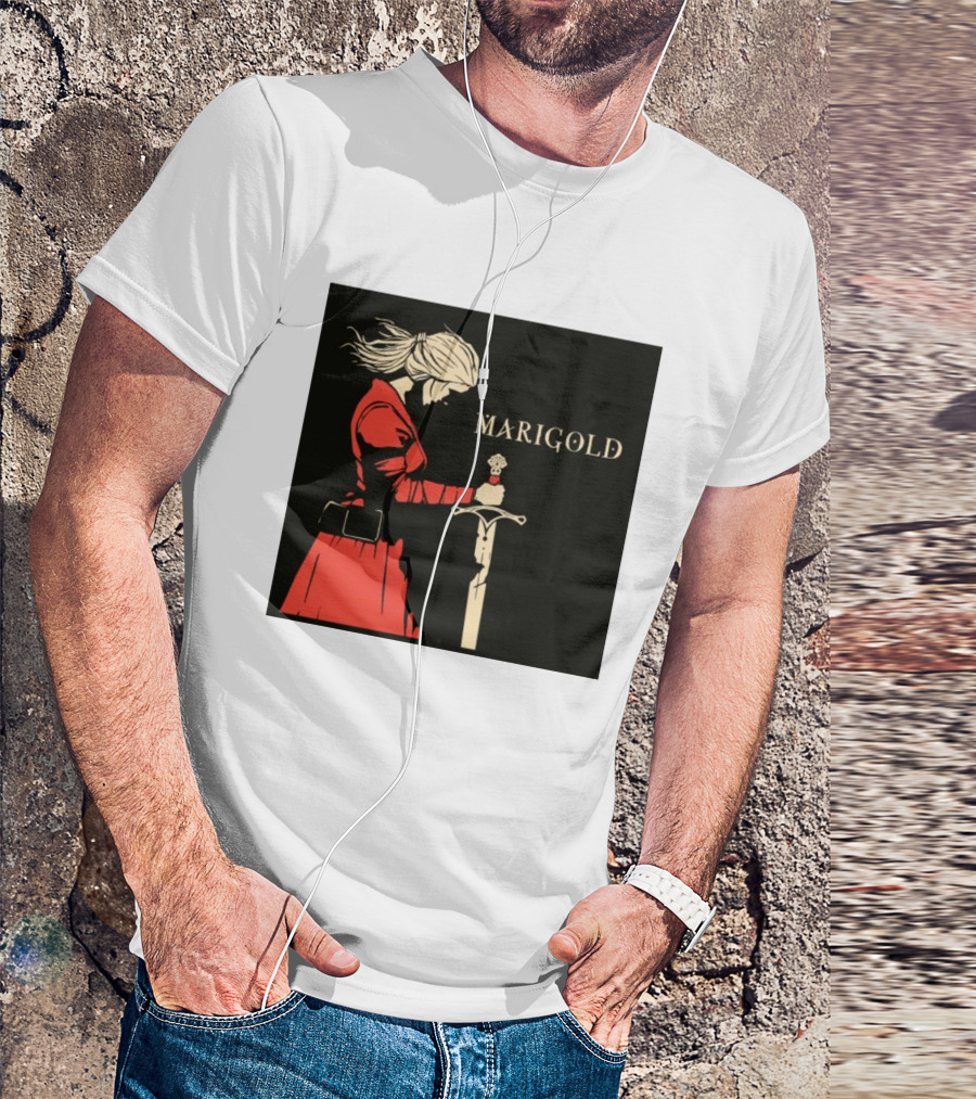 Marigold Witch Bolt Warrior Woman With Sword T-Shirt