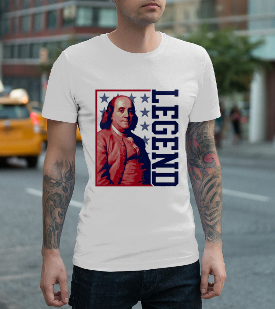 Legend Benjamin Franklin Stars T-Shirt