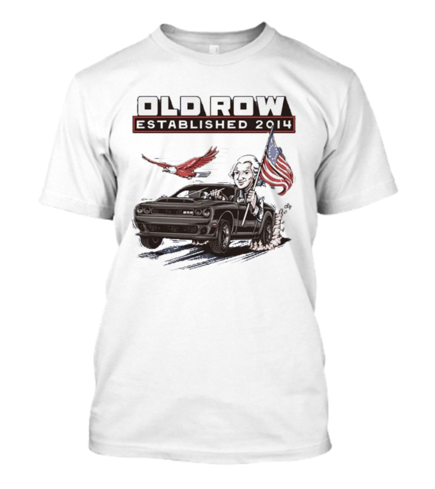 Old Row Established 2010 American Flag And Bald Eagle Patriotic T-Shirt