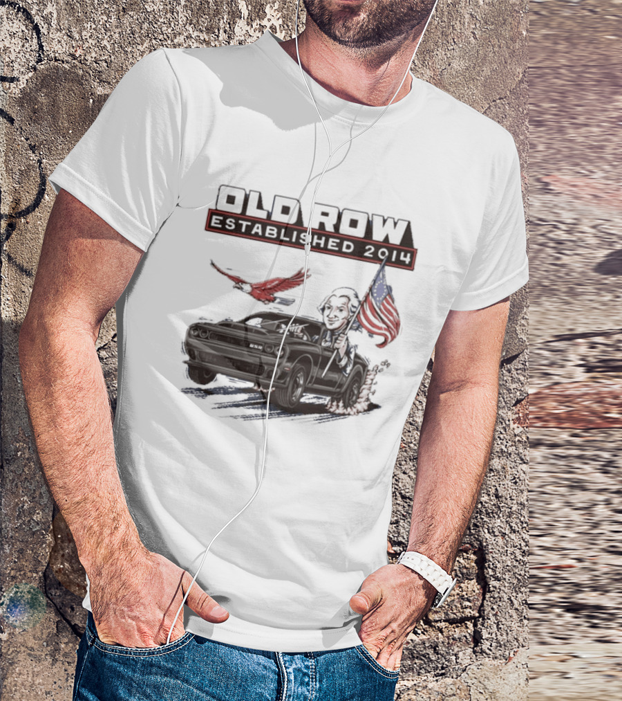 Old Row Established 2010 American Flag And Bald Eagle Patriotic T-Shirt
