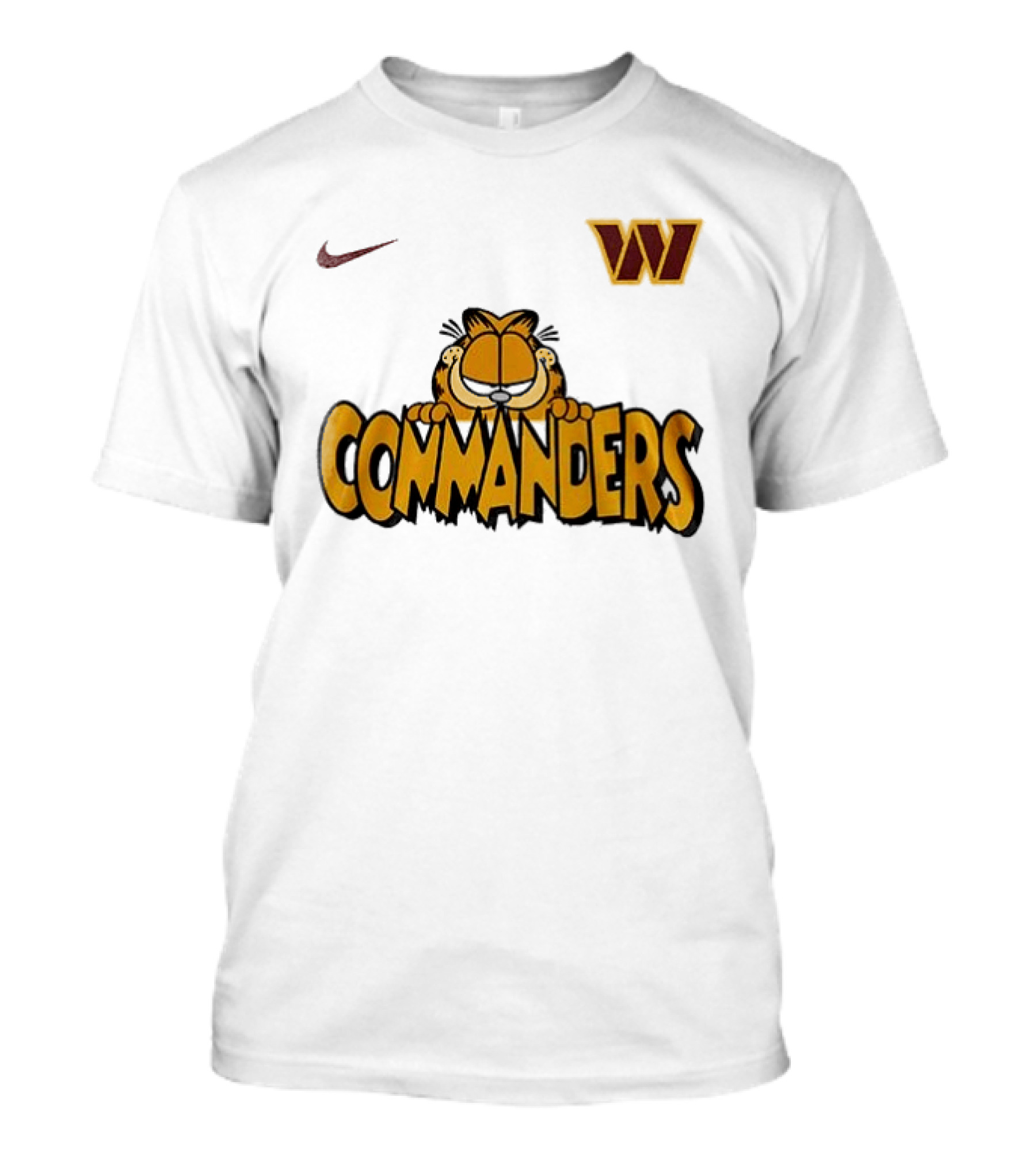 Nike Washington Commanders Garfield Collaboration Football Fan Collection T-Shirt