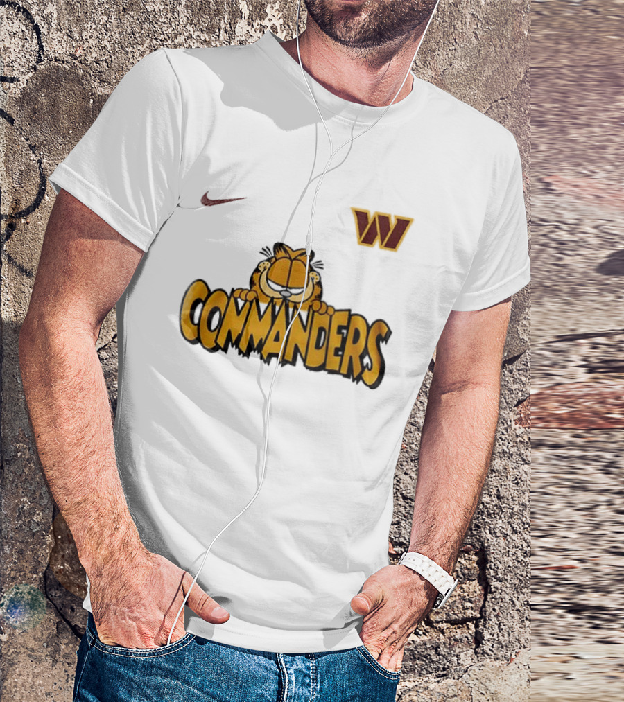 Nike Washington Commanders Garfield Collaboration Football Fan Collection T-Shirt