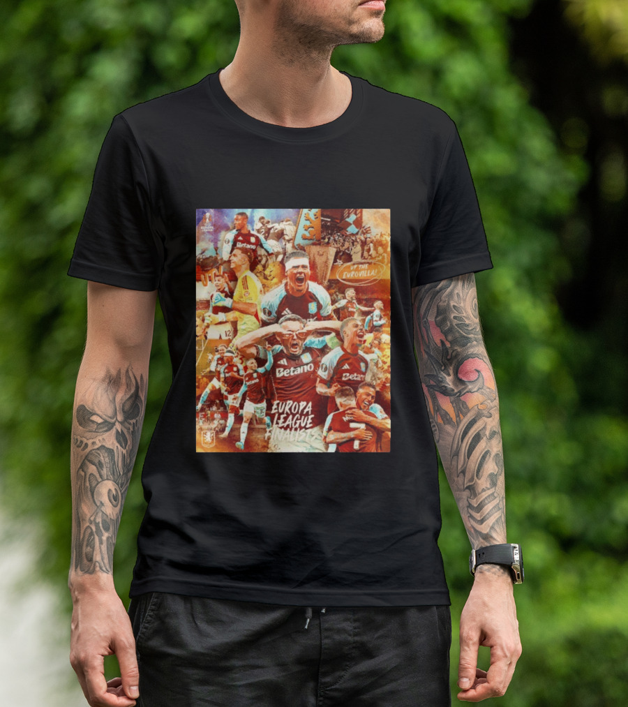 Aston Villa FC Europa League UTV Eurovilla Celebration T-Shirt