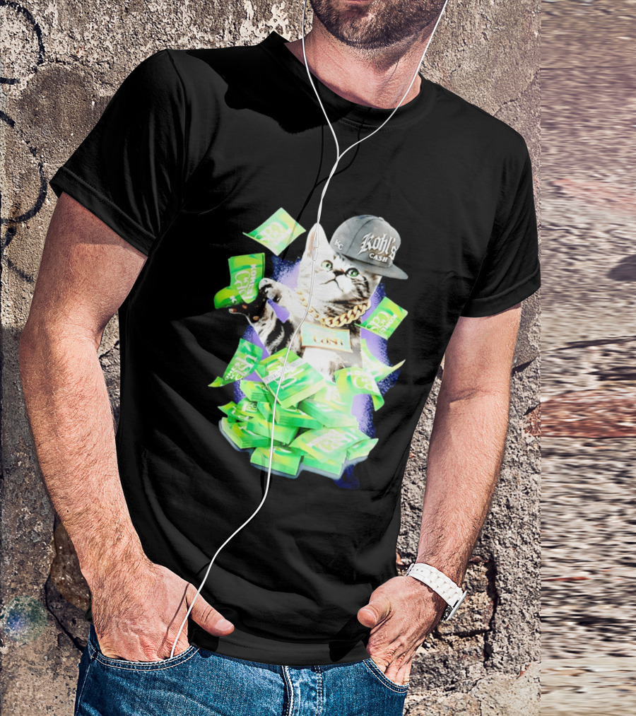 Cats Love Kohl's Cash KC Cap And Gold Chain T-Shirt