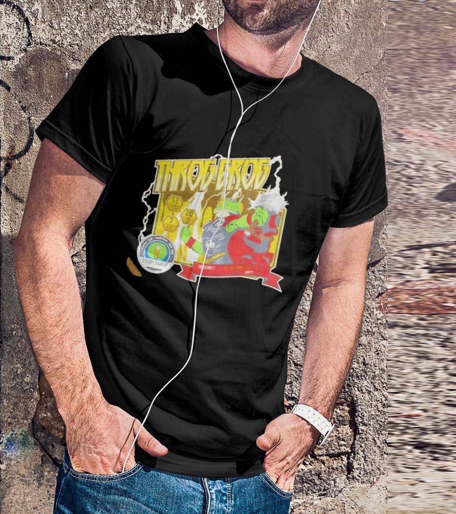 Throg Grog Puddle Gulp Superhero Frog Lightning Hammer Comic T-Shirt