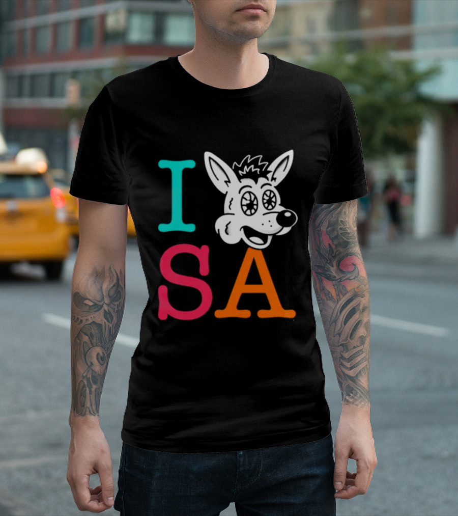 I Love SA Coyote Spurs Basketball T-Shirt