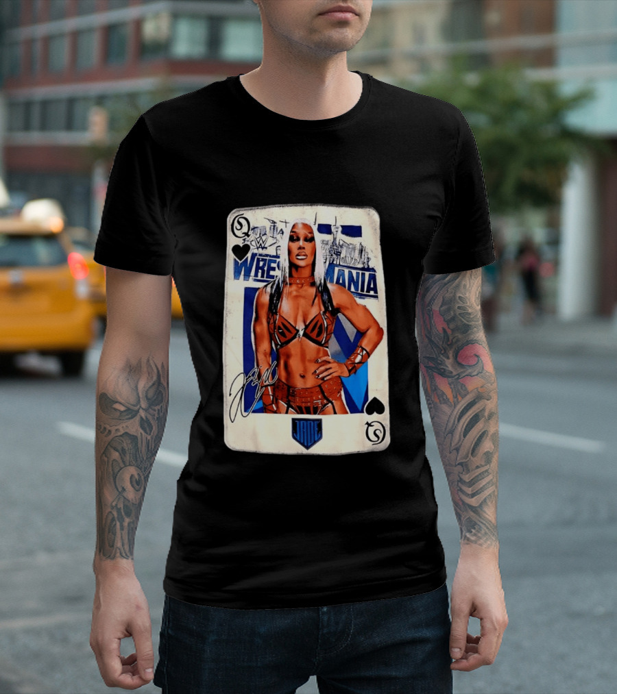 WrestleMania Jade Cargill WWE Playing Card Image T-Shirt