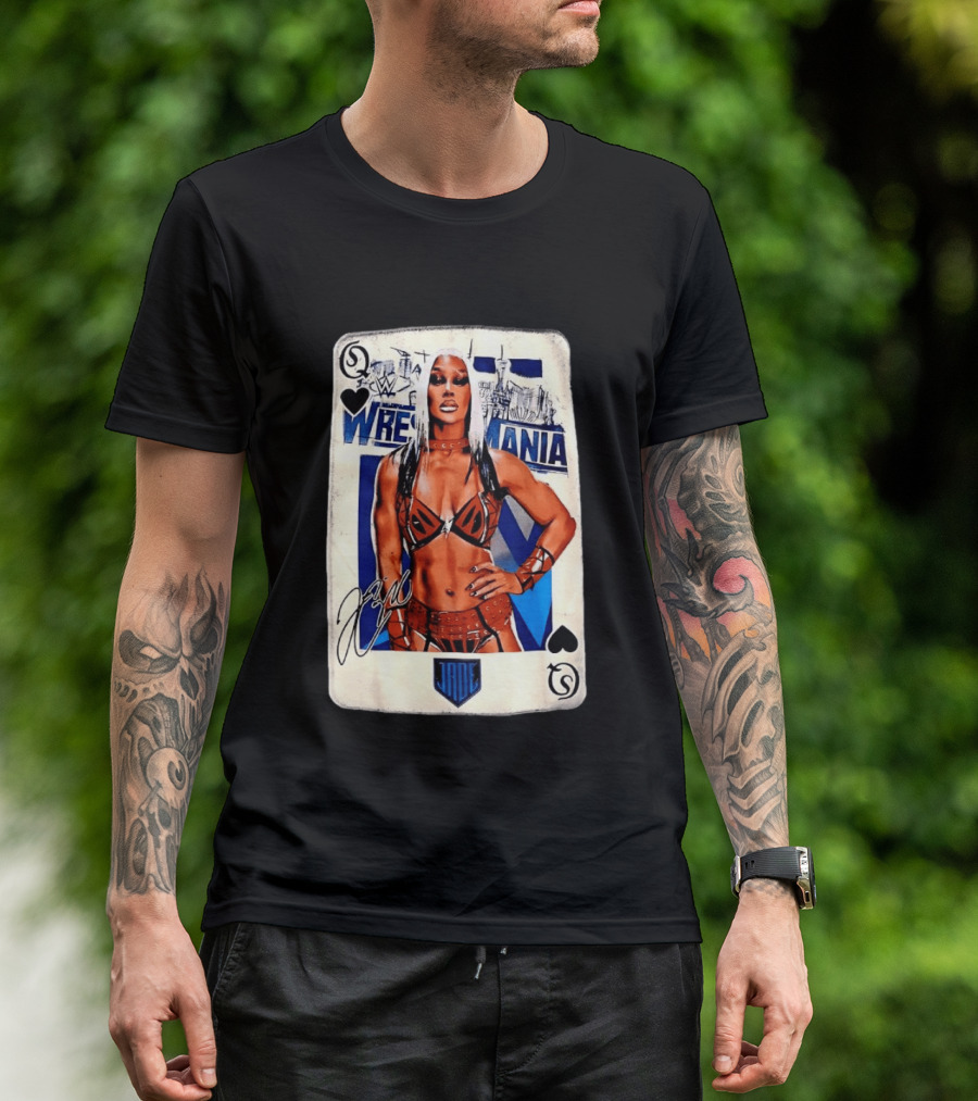 WrestleMania Jade Cargill WWE Playing Card Image T-Shirt