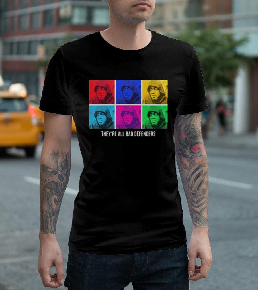 Jaden McDaniels Pop Art Style They're All Bad Defenders T-Shirt