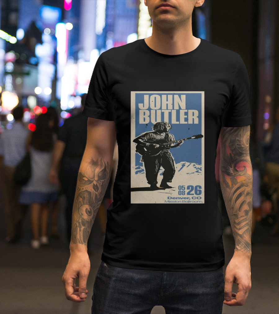 John Butler May 8 2026 Denver CO Mission Ballroom T-Shirt
