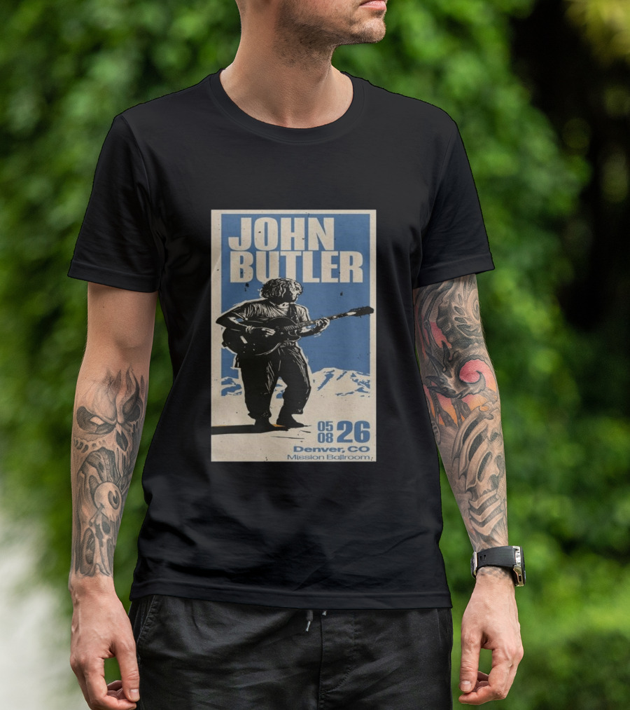 John Butler May 8 2026 Denver CO Mission Ballroom T-Shirt