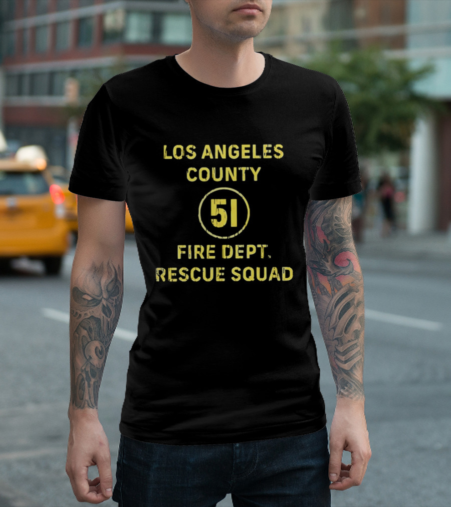 Los Angeles County Fire Dept 51 Rescue Squad T-Shirt