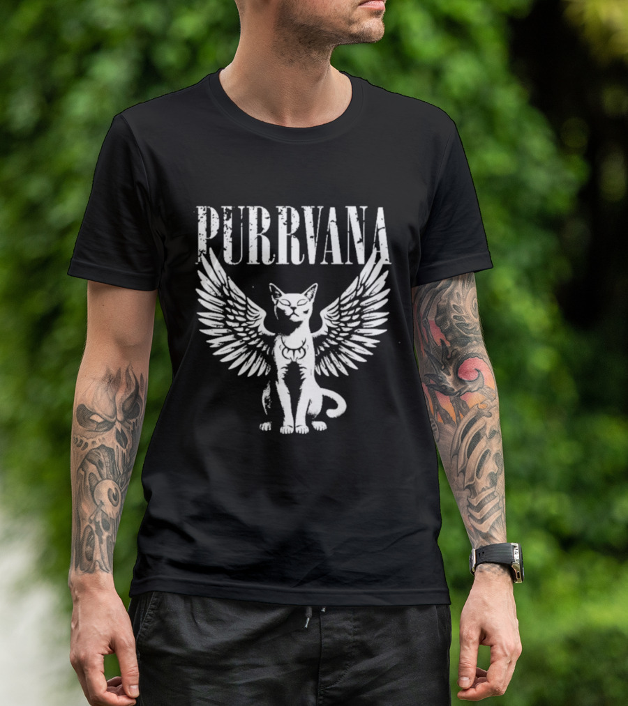 Purrvana Winged Cat T-Shirt