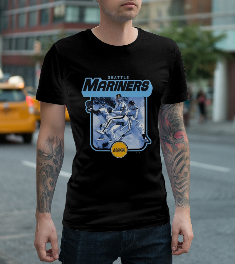 Seattle Mariners Retro Cooperstown Collection Baseball Team Players T-Shirt