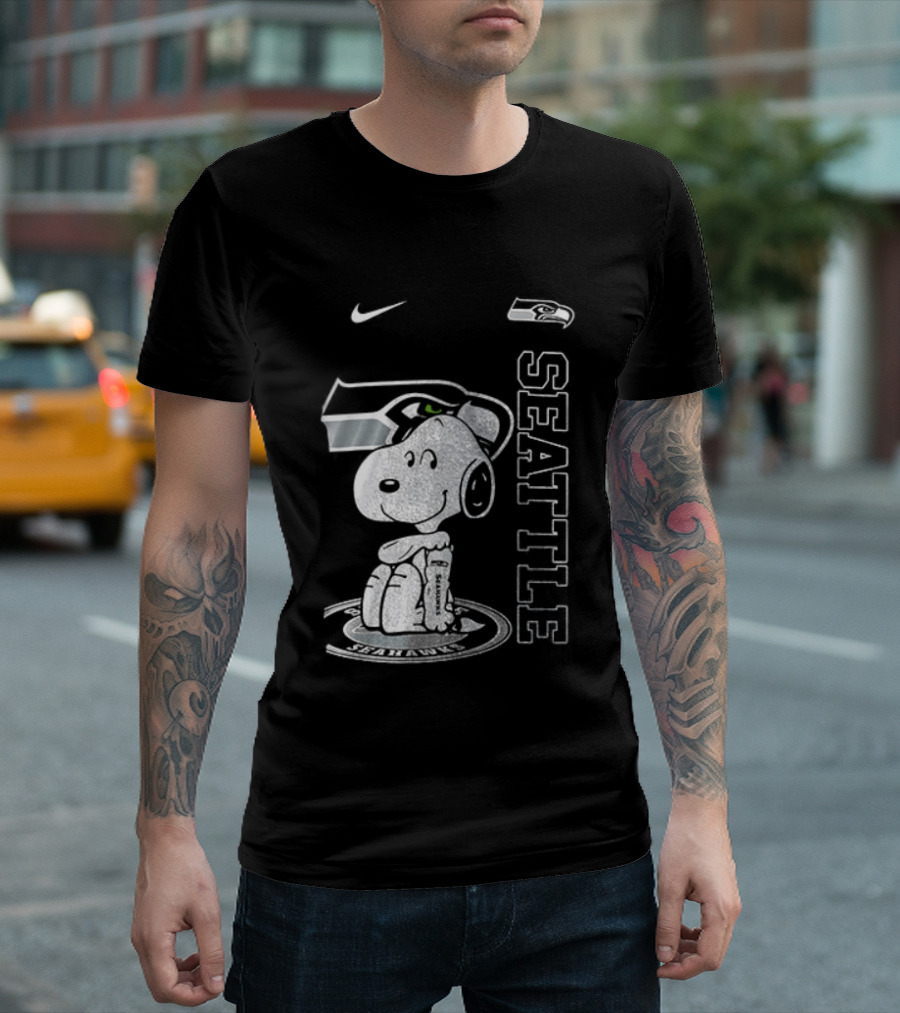 Nike Seattle Seahawks Snoopy Thank You For The Memories T-Shirt