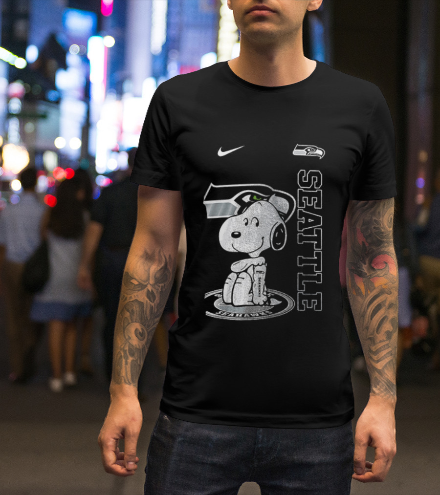 Nike Seattle Seahawks Snoopy Thank You For The Memories T-Shirt