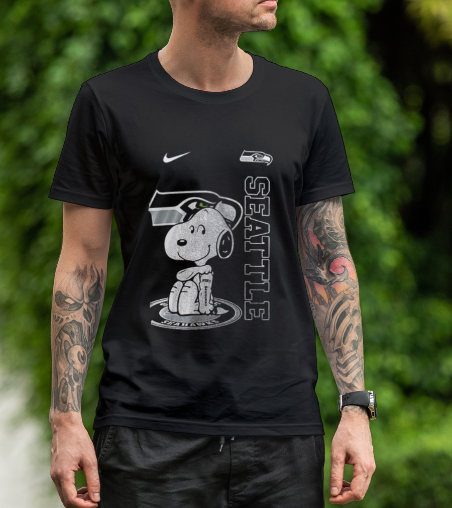Nike Seattle Seahawks Snoopy Thank You For The Memories T-Shirt