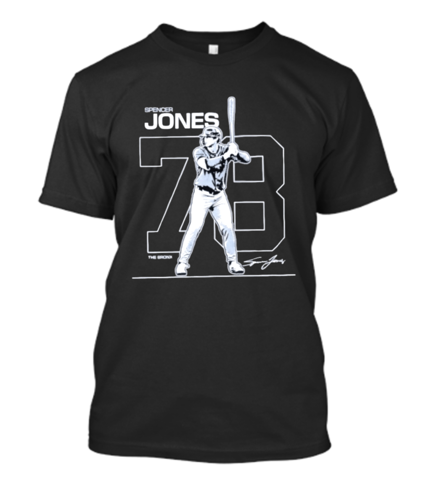 Spencer Jones 78 New York Yankees Baseball Debut T-Shirt