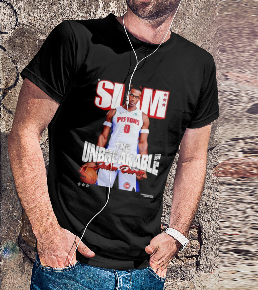 SLAM Jalen Duren Unbreakable Detroit Pistons 260 T-Shirt