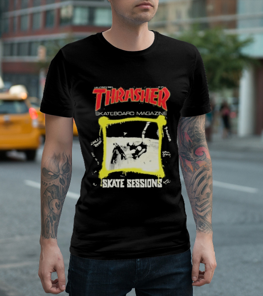 Thrasher Skateboard Magazine December 1983 Skate Sessions T-Shirt