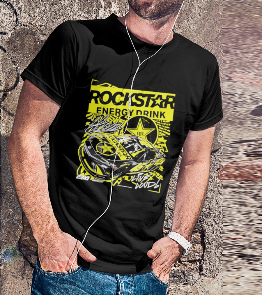 Tyler Reddick 23XI Racing Rockstar Energy Drink Car T-Shirt