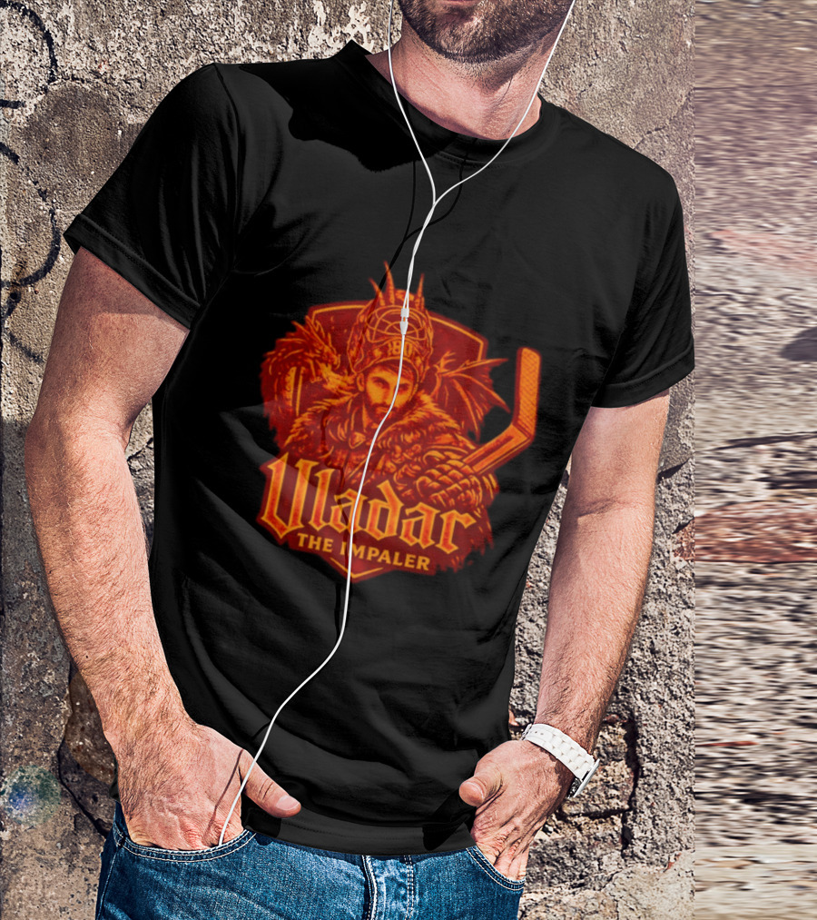 Vladar The Impaler Dan Vladar Hockey Goalie Dragon Warrior T-Shirt