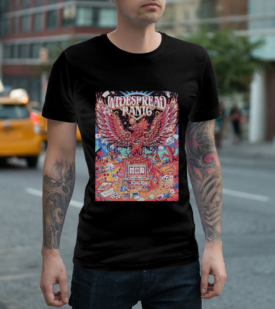Widespread Panic Las Vegas 2026 Concert With Casino And Phoenix T-Shirt