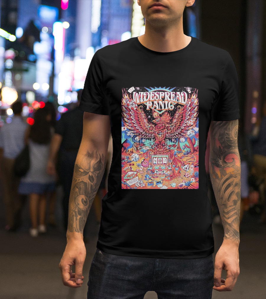 Widespread Panic Las Vegas 2026 Concert With Casino And Phoenix T-Shirt