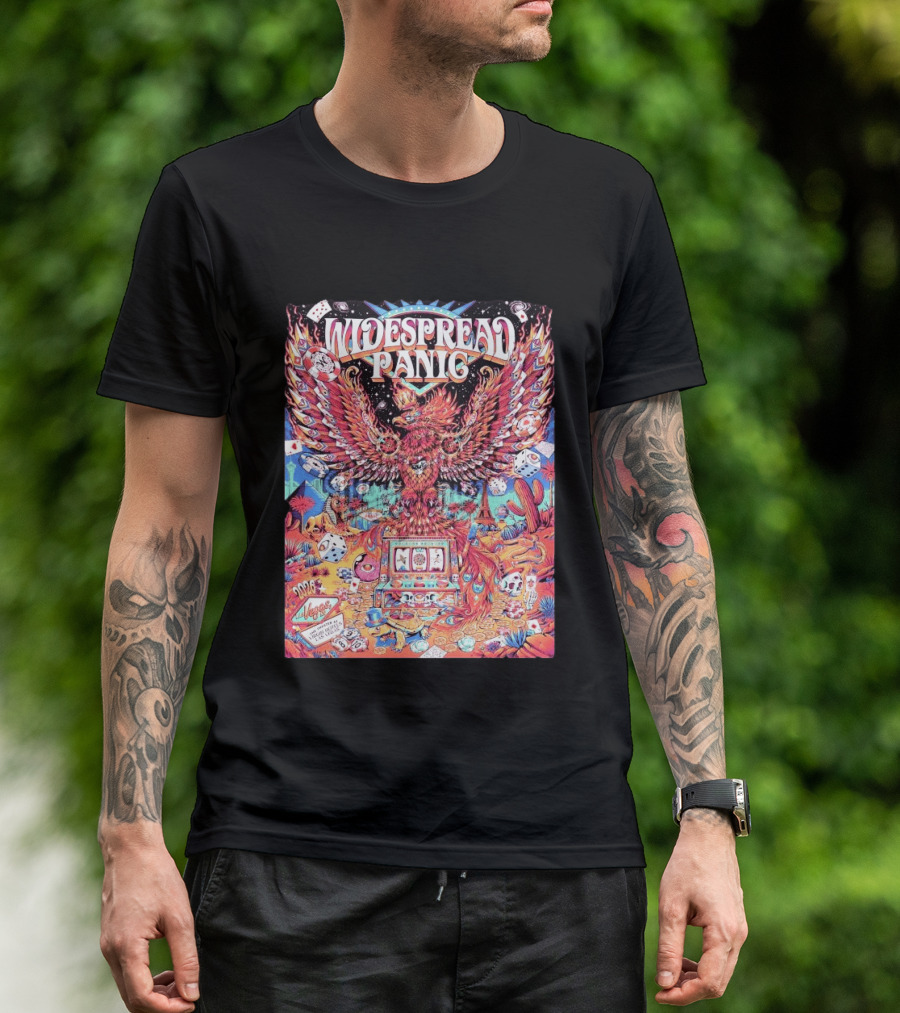 Widespread Panic Las Vegas 2026 Concert With Casino And Phoenix T-Shirt