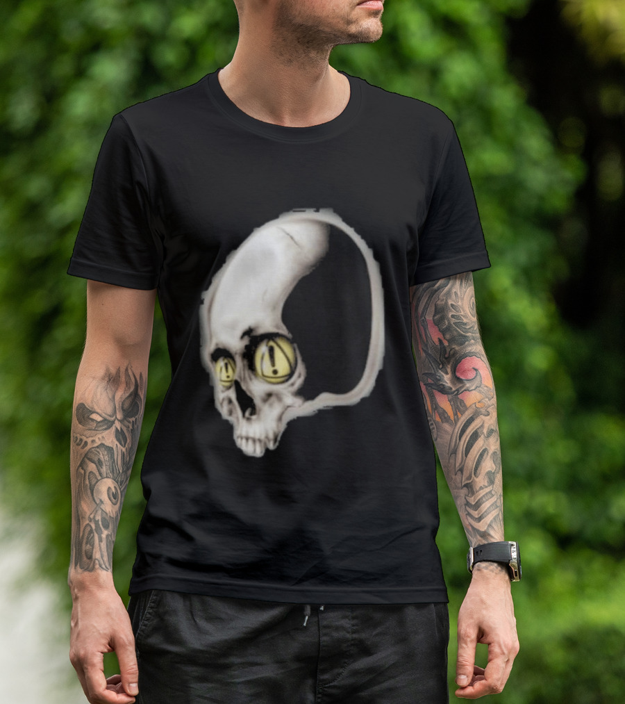 Yeat Dangerous Summer Skull Graphic With Distorted 3D Effect T-Shirt