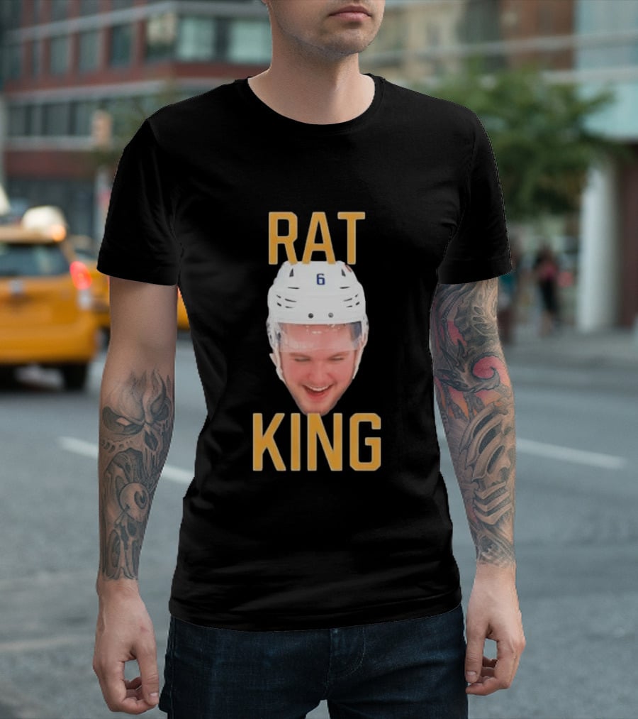 Zach Benson Rat King Head Sabres Number 6 T-Shirt