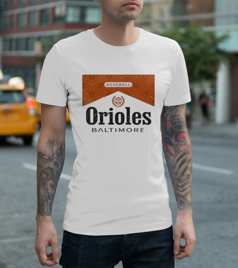 Baltimore Orioles Baseball Marlboro Collaboration T-Shirt