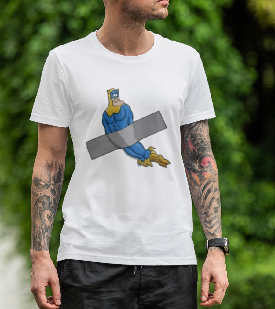 Jim'll Paint It Captain Hero Duct Tape T-Shirt