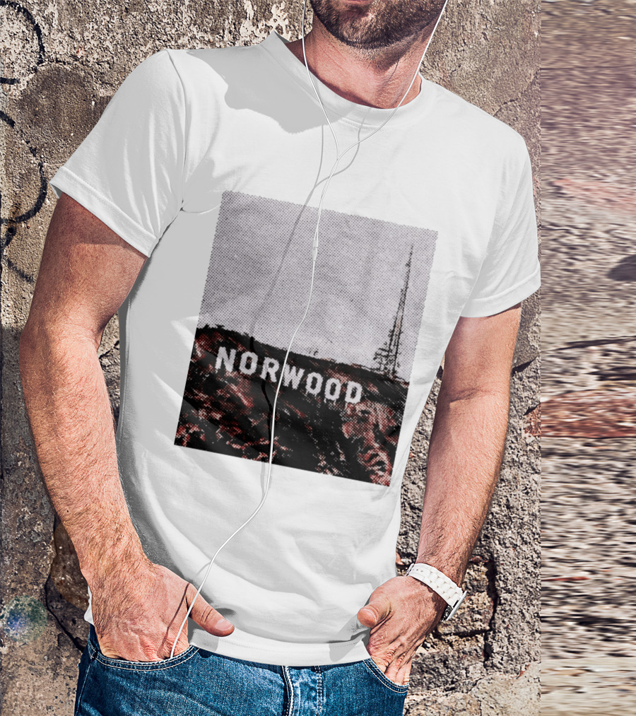 Norwood Hills Sign Parody Hollywood Hills T-Shirt