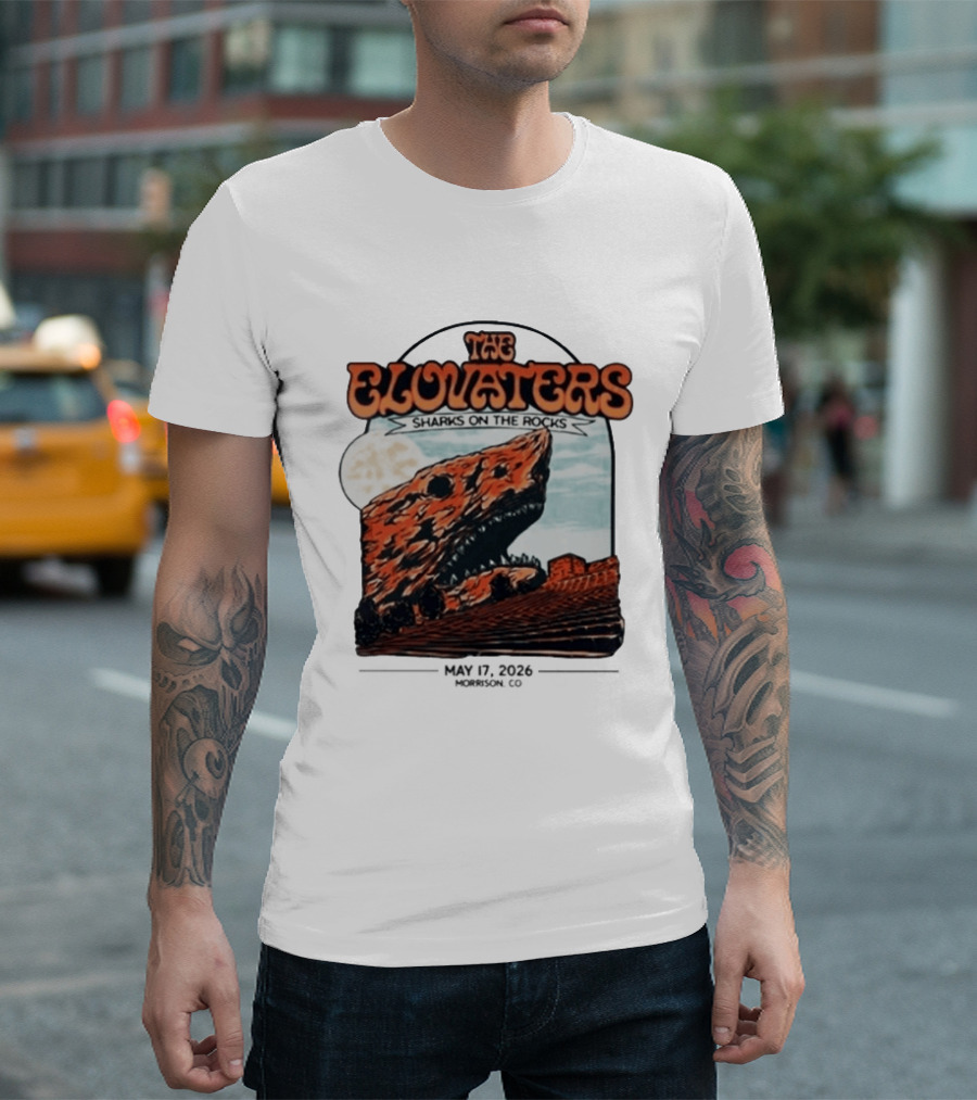 The Elovaters Sharks On The Rocks Red Rocks Amphitheatre 5 17 26 T-Shirt